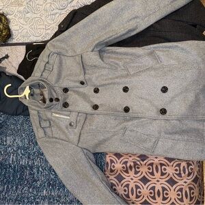 Gray Double-Breasted Coat